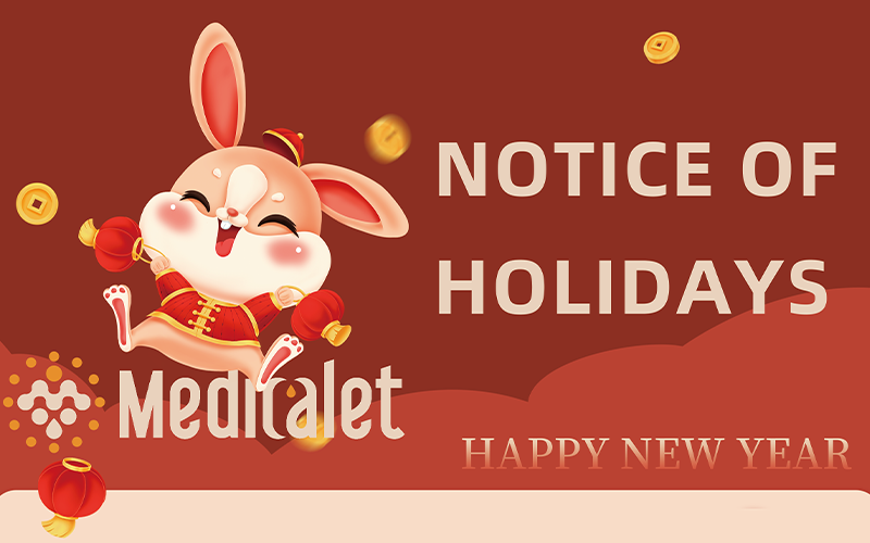 Notice of holidays